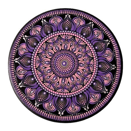 Mauve Dot Mandala