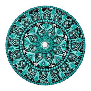 Sea Green Mandala Art
